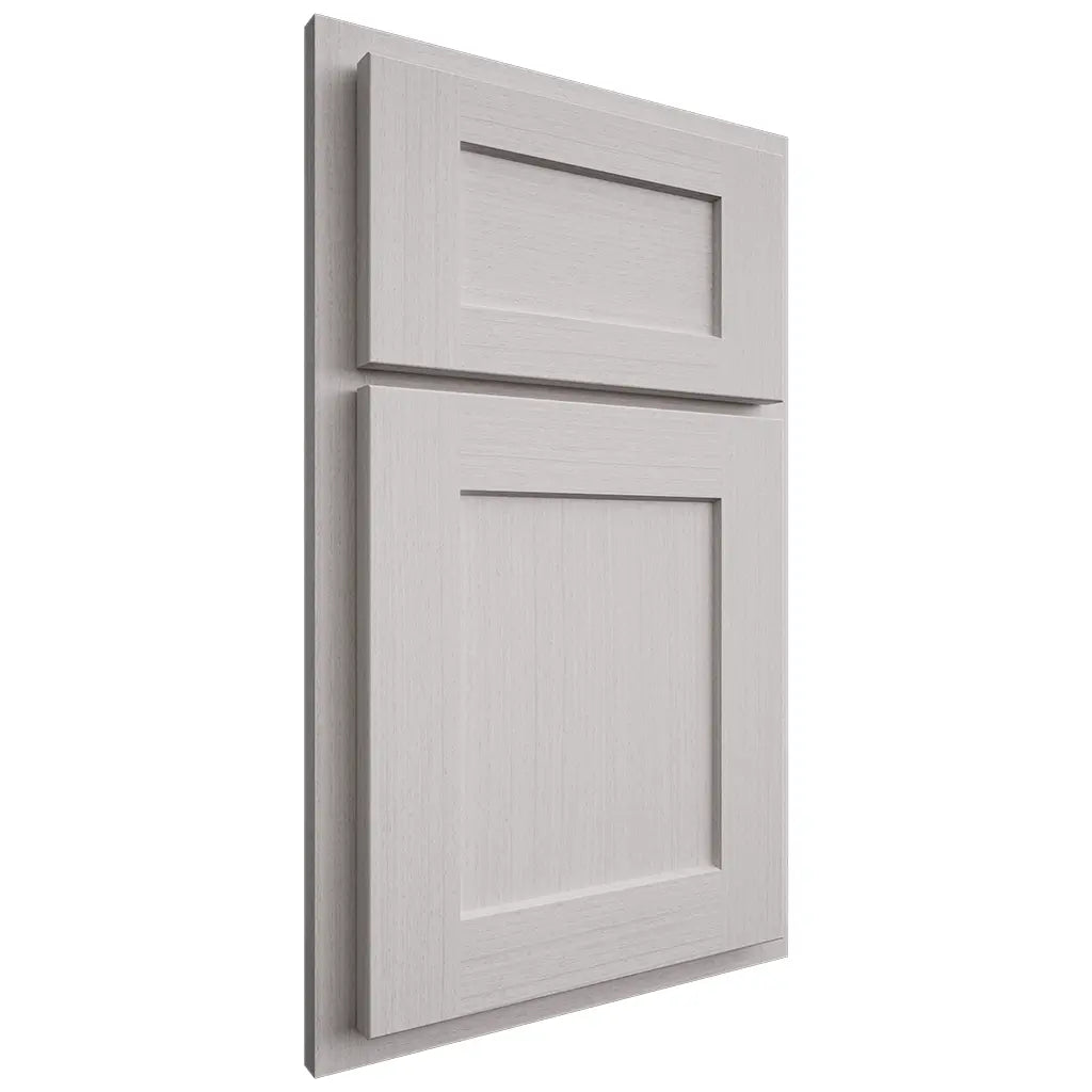Shiloh Cabinetry Partial Overlay Hanover White Oak Rift Cut Cotton Door