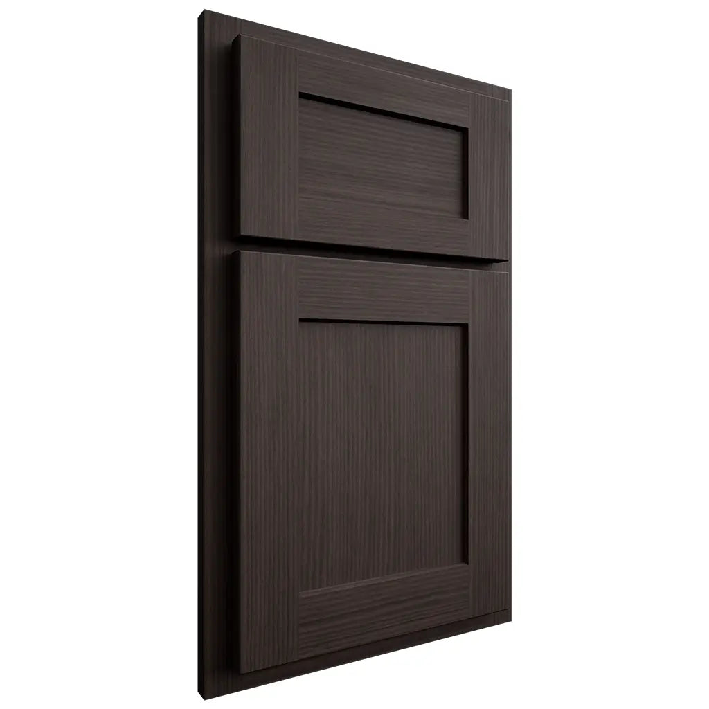 Shiloh Cabinetry Partial Overlay Hanover White Oak Rift Cut Morel Door