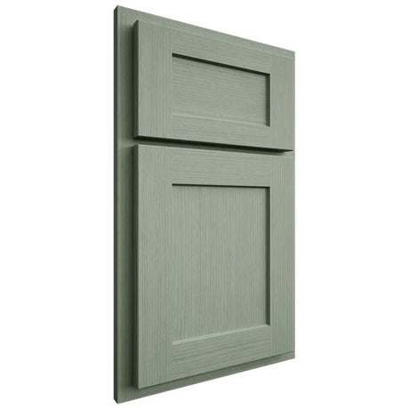 Shiloh Cabinetry Partial Overlay Hanover White Oak Rift Cut Moss Door