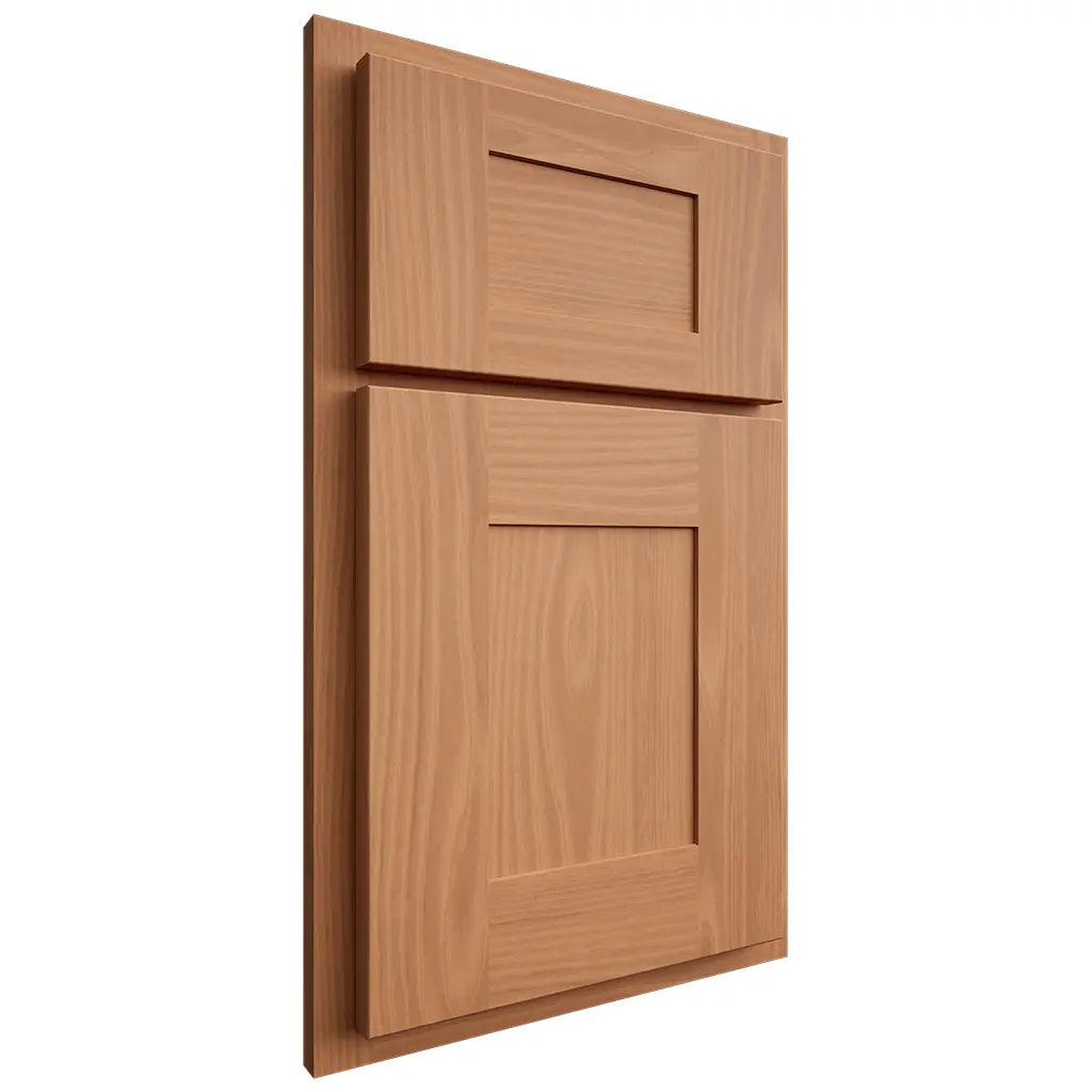 Shiloh Cabinetry Partial Overlay Hartford Cherry Plain Cut Natural Door