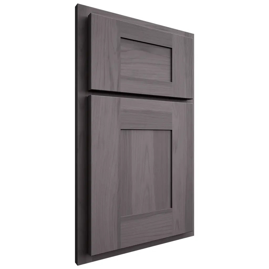 Shiloh Cabinetry Partial Overlay Hartford Hickory Plain Cut Cadet Door
