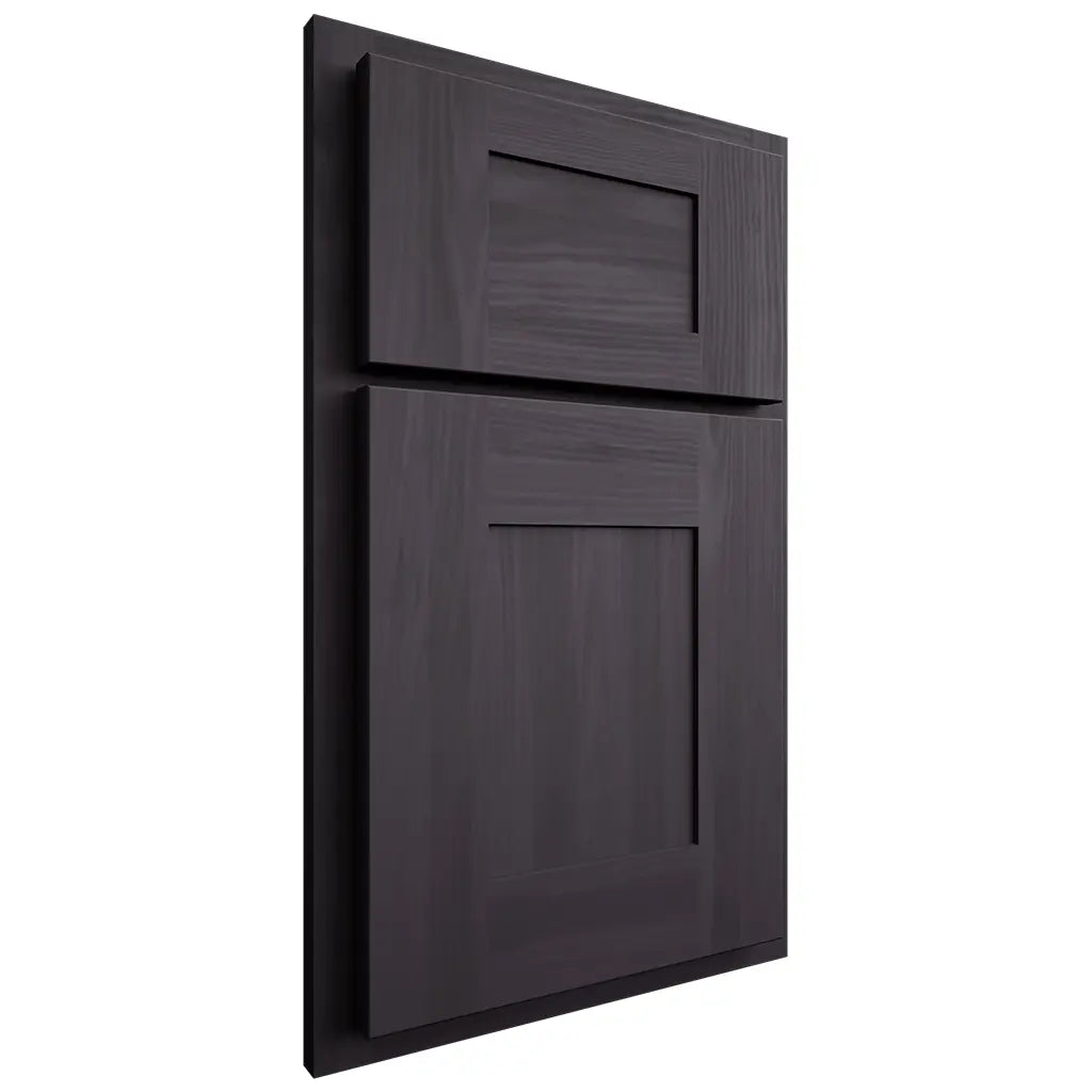Shiloh Cabinetry Partial Overlay Hartford Hickory Plain Cut Harbor Door