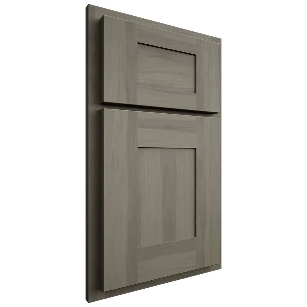 Shiloh Cabinetry Partial Overlay Hartford Hickory Plain Cut Thyme Door