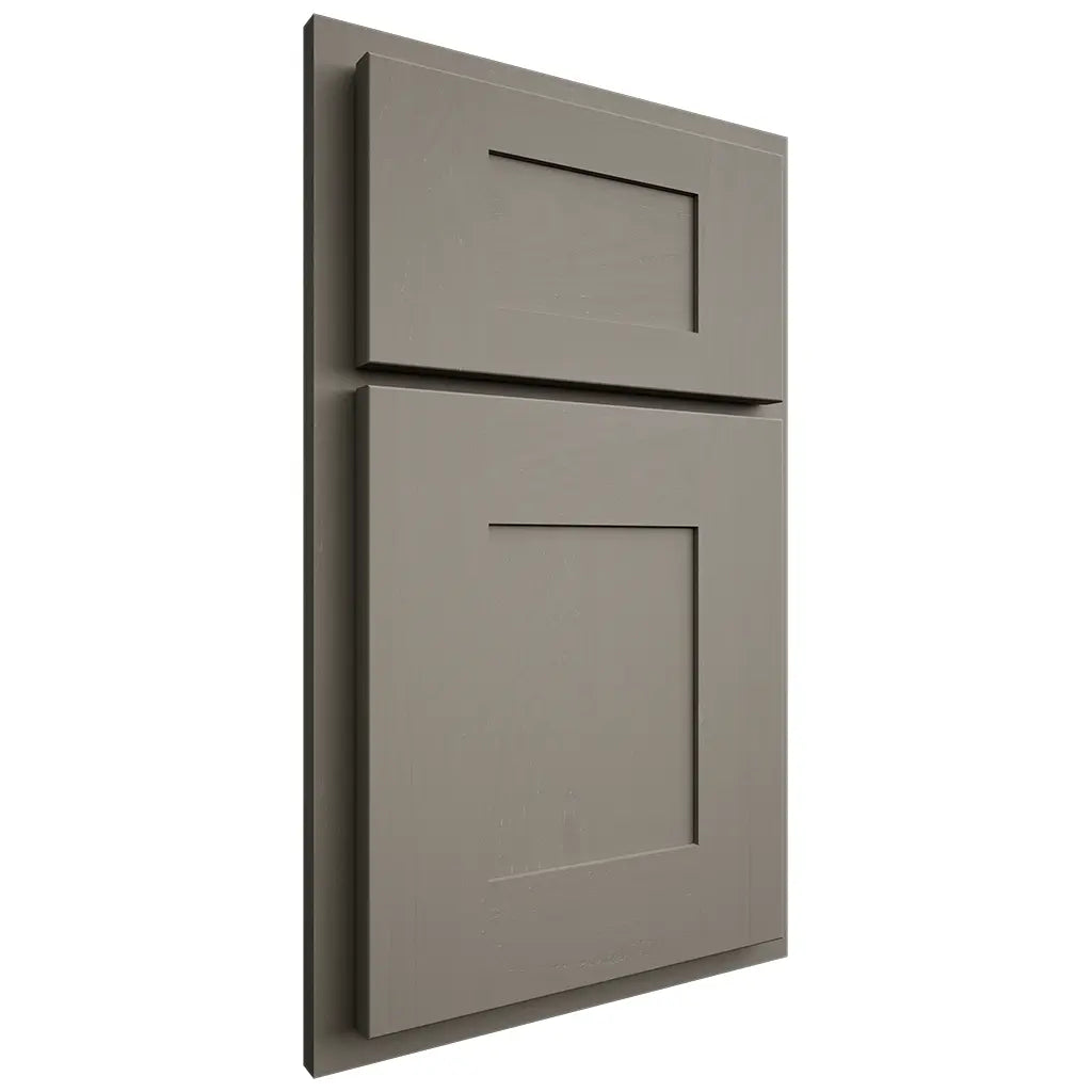 Shiloh Cabinetry Partial Overlay Hartford Maple Plain Cut Thyme Door