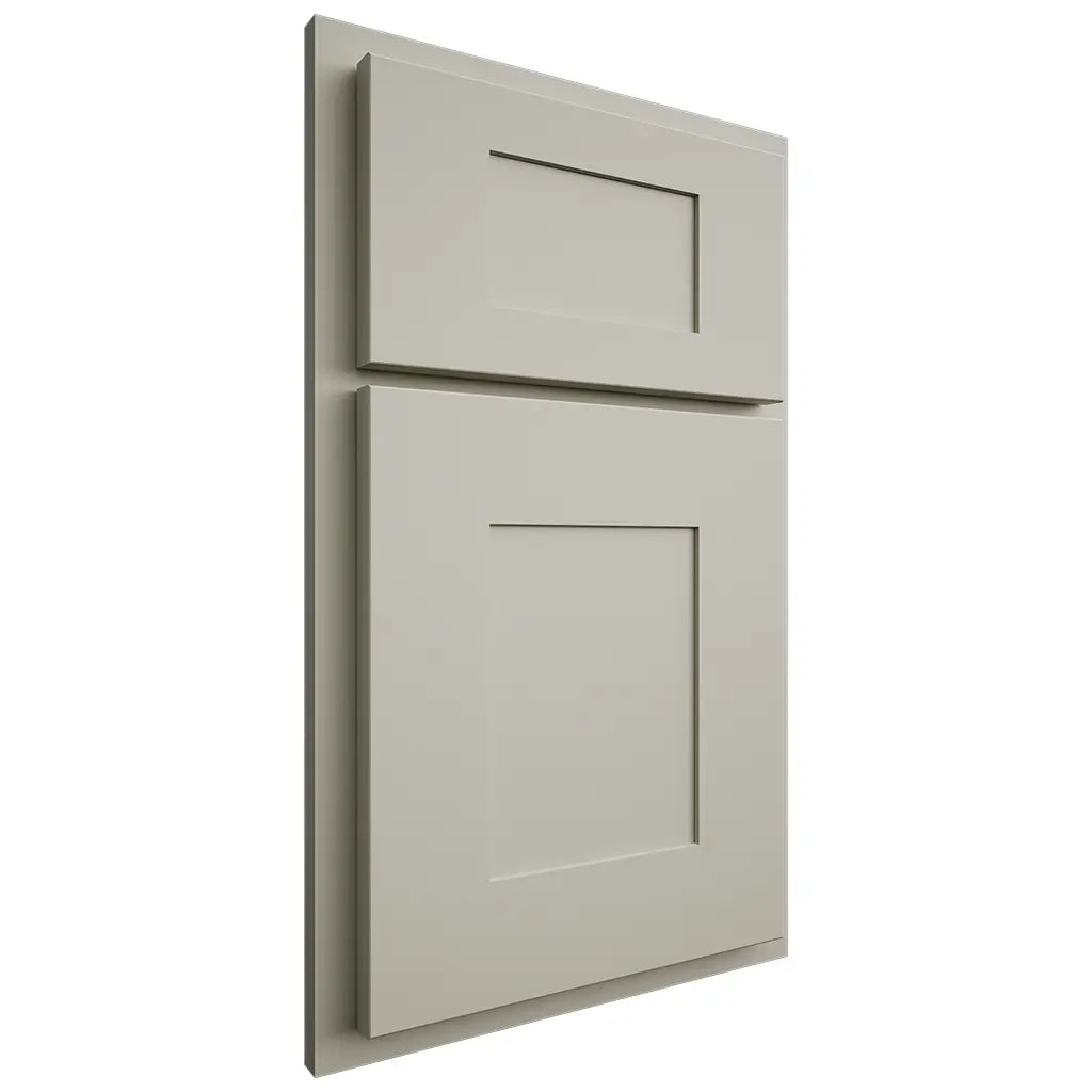 Shiloh Cabinetry Partial Overlay Hartford Paintable Clary Sage Door