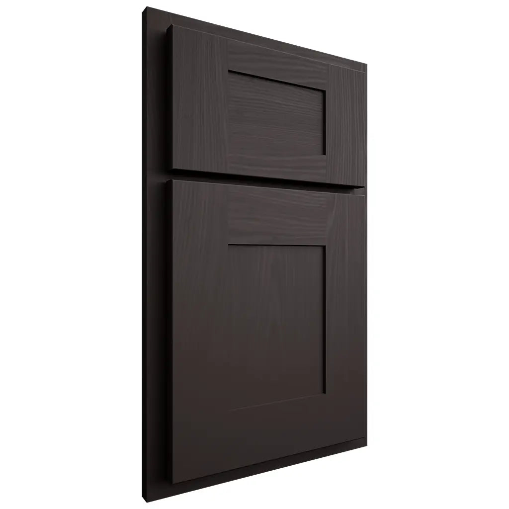 Shiloh Cabinetry Partial Overlay Hartford Poplar Plain Cut Carbon Door