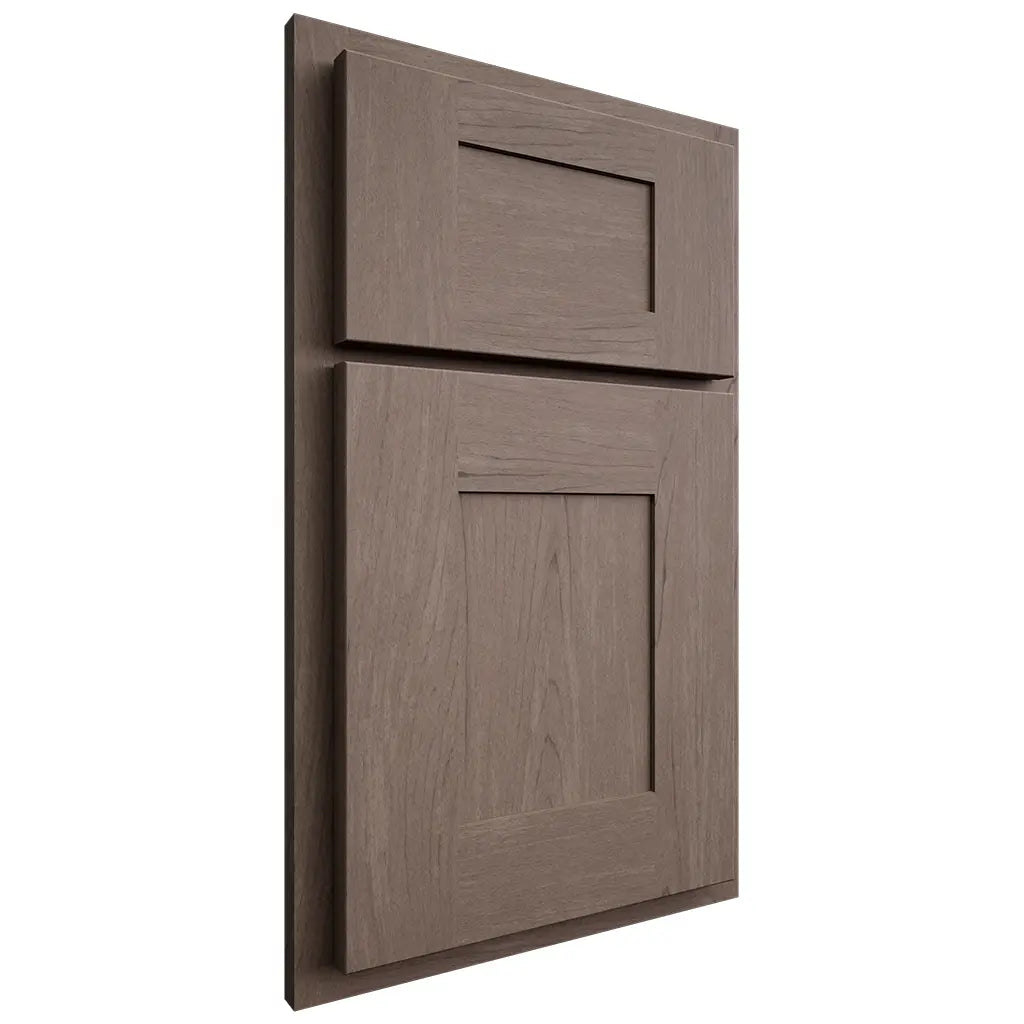 Shiloh Cabinetry Partial Overlay Hartford Poplar Plain Cut River Rock Door