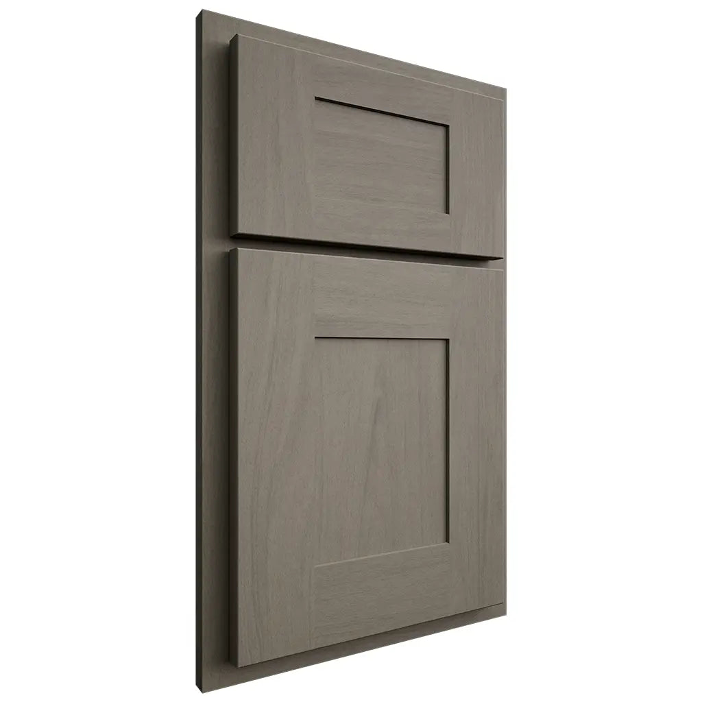 Shiloh Cabinetry Partial Overlay Hartford Poplar Plain Cut Thyme Door