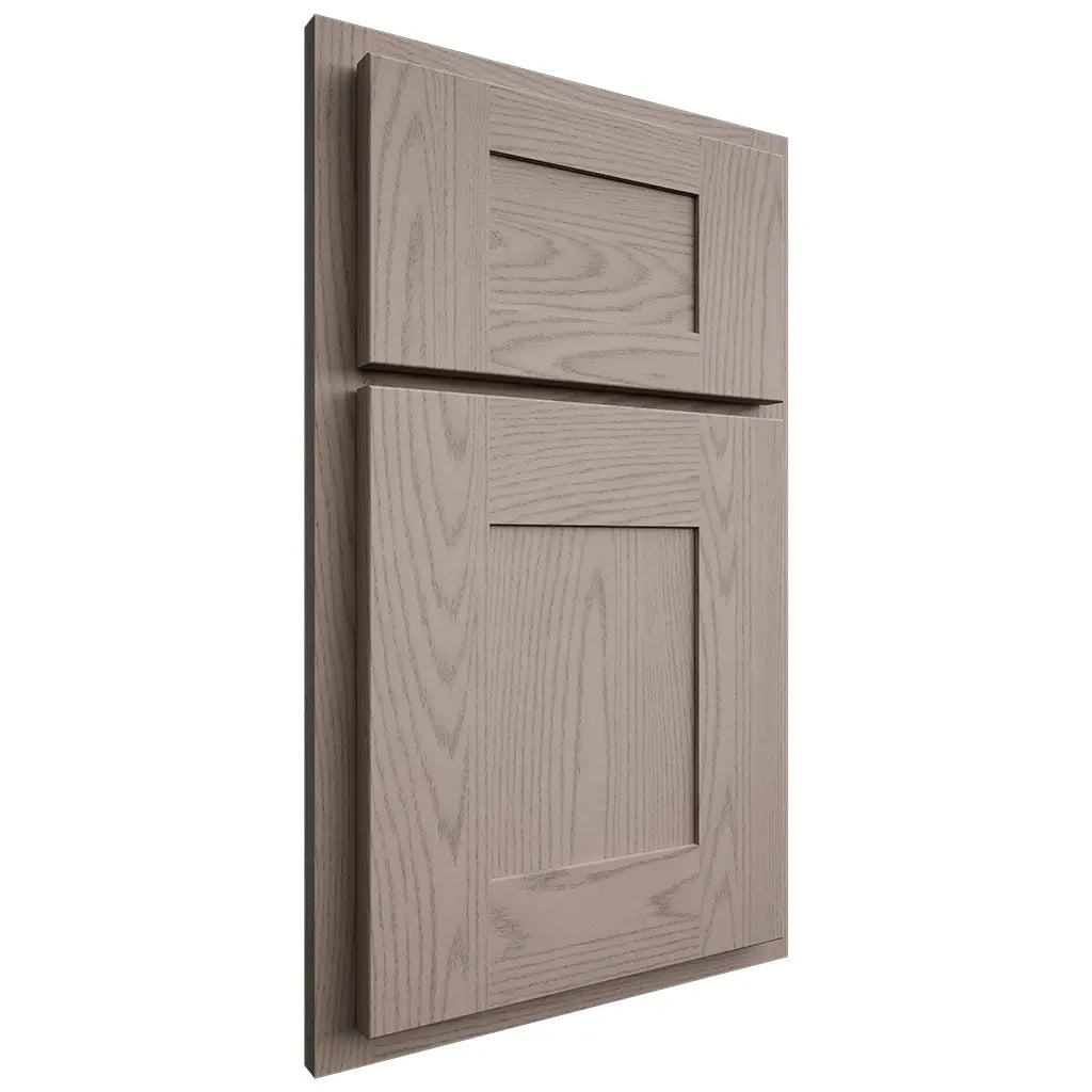 Shiloh Cabinetry Partial Overlay Hartford Red Oak Plain Cut Sterling Door