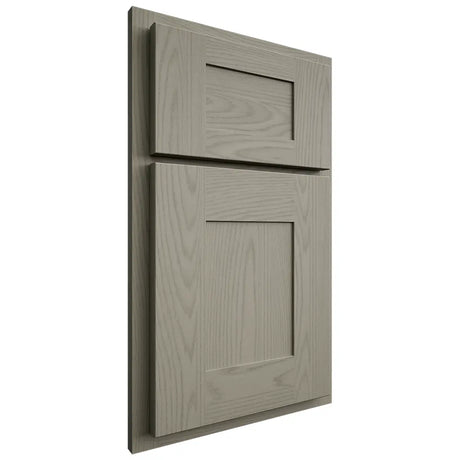 Shiloh Cabinetry Partial Overlay Hartford Red Oak Plain Cut Thyme Door