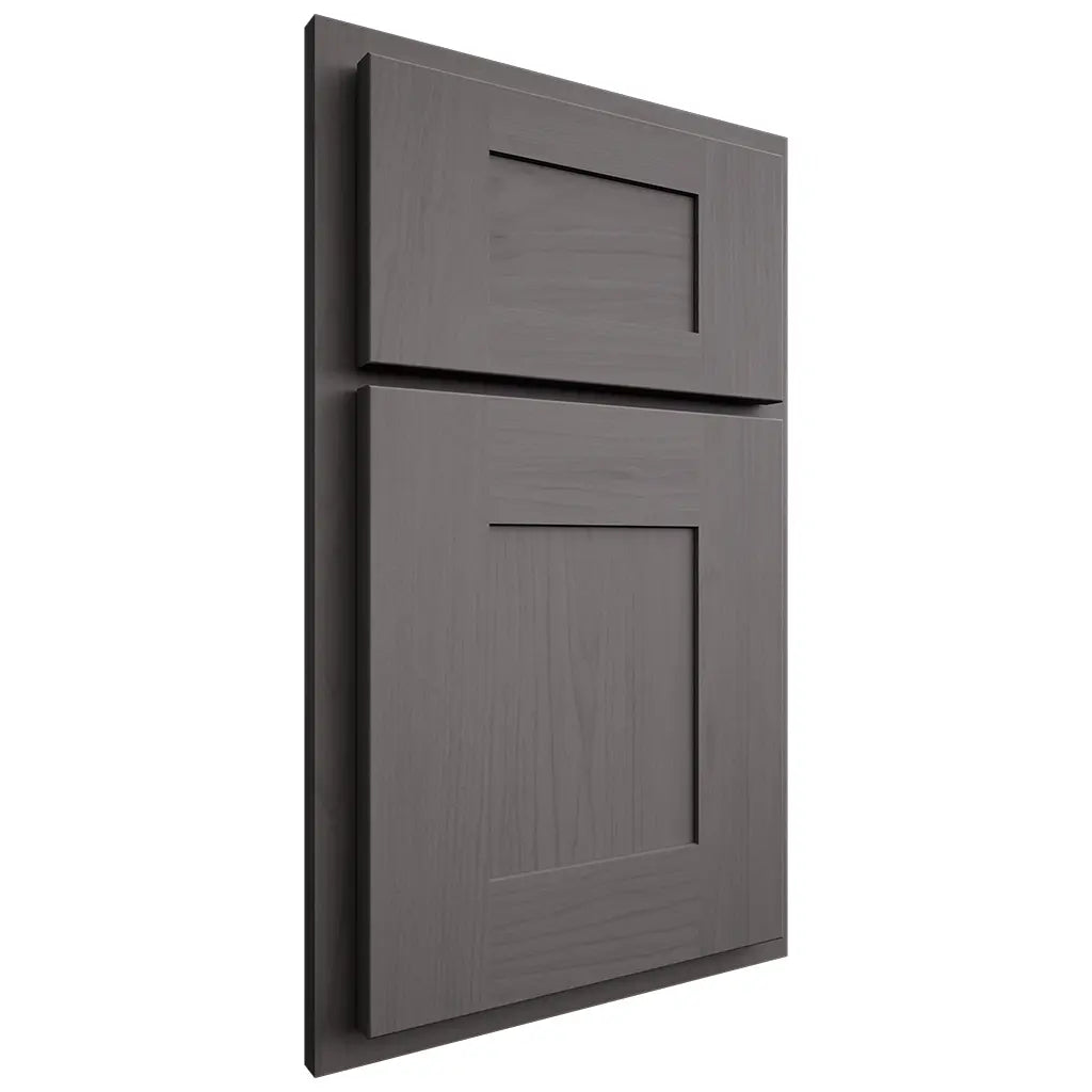 Shiloh Cabinetry Partial Overlay Hartford Walnut Plain Cut Cadet Door