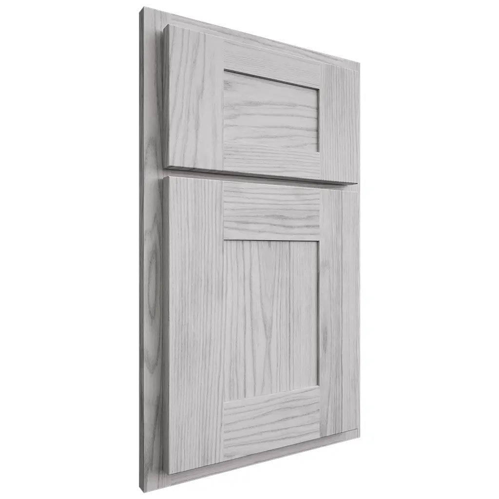 Shiloh Cabinetry Partial Overlay Hartford Walnut Plain Cut Stratus Door