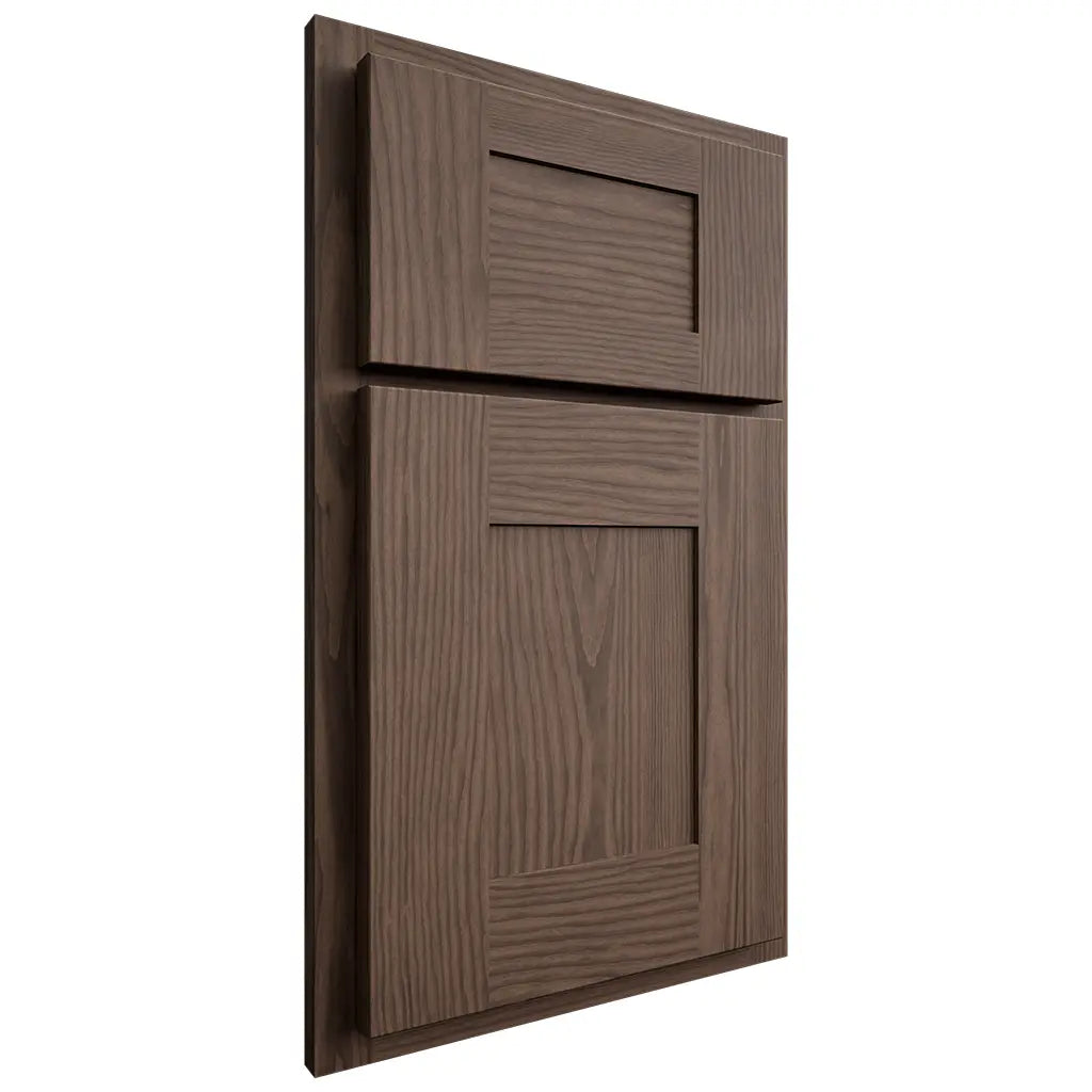 Shiloh Cabinetry Partial Overlay Hartford White Oak Plain Cut Mineral Door