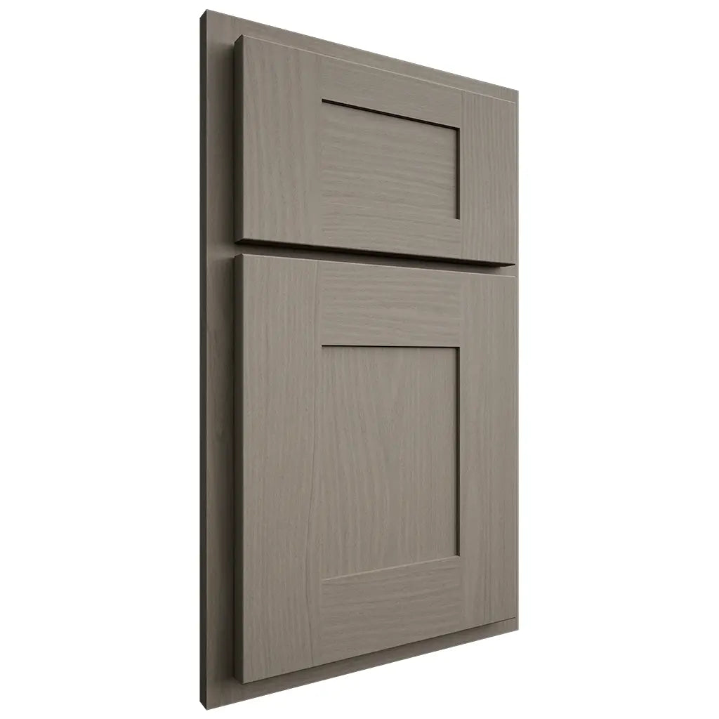 Shiloh Cabinetry Partial Overlay Hartford White Oak Plain Cut Thyme Door