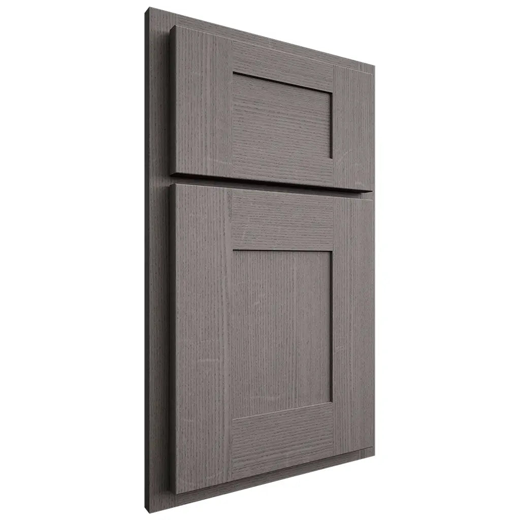 Shiloh Cabinetry Partial Overlay Hartford White Oak Quarter Sawn Flagstone Door