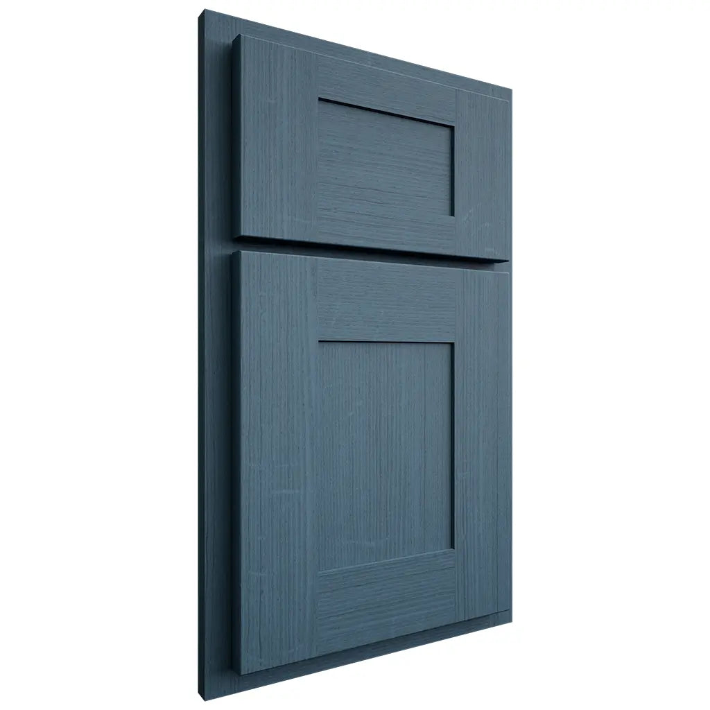 Shiloh Cabinetry Partial Overlay Hartford White Oak Quarter Sawn Hudson Door