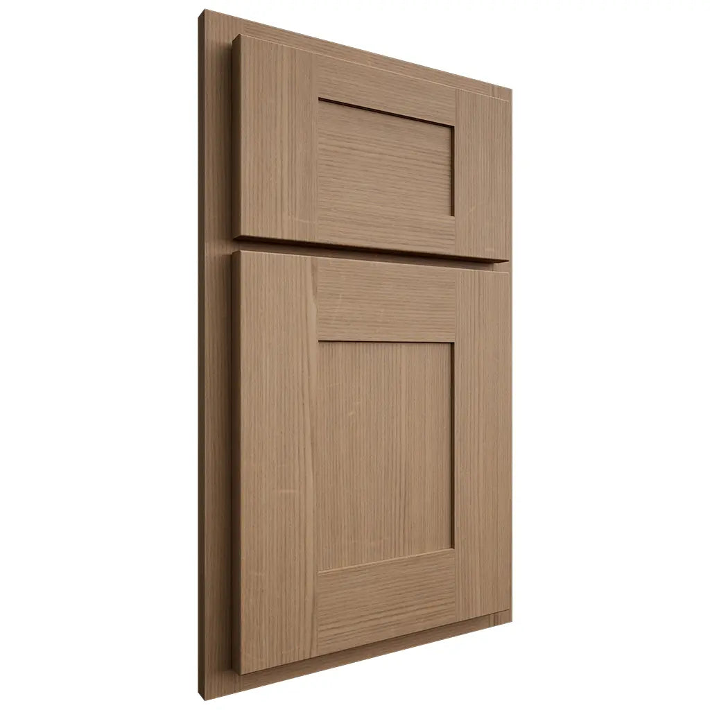 Shiloh Cabinetry Partial Overlay Hartford White Oak Quarter Sawn Natural Door