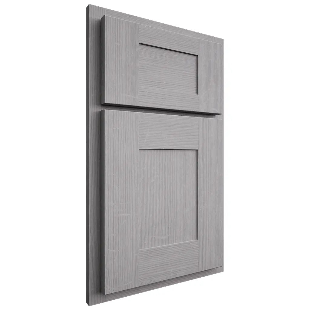 Shiloh Cabinetry Partial Overlay Hartford White Oak Quarter Sawn Stratus Door