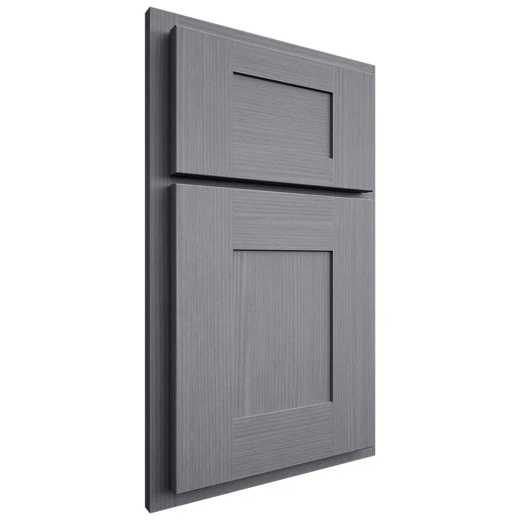 Shiloh Cabinetry Partial Overlay Hartford White Oak Rift Cut Cadet Door