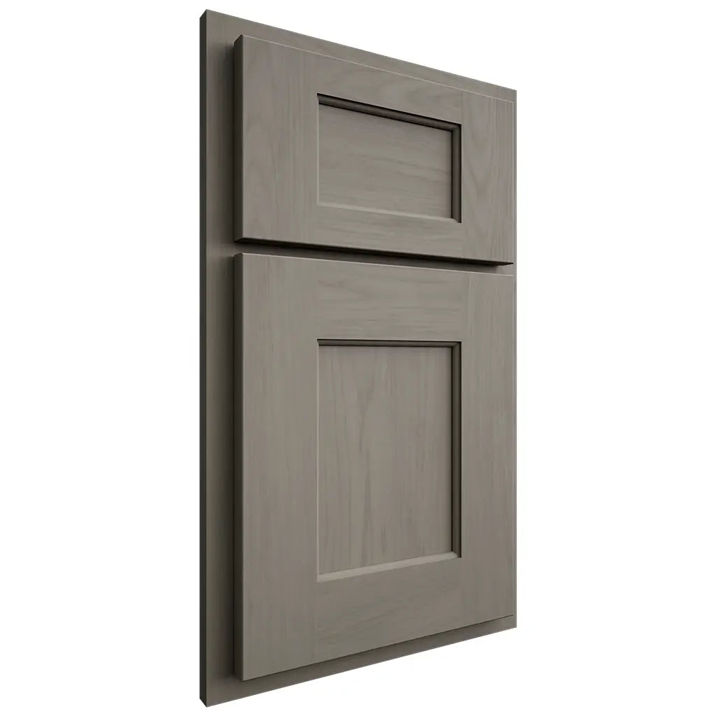 Shiloh Cabinetry Partial Overlay Heritage Alder Plain Cut Thyme Door