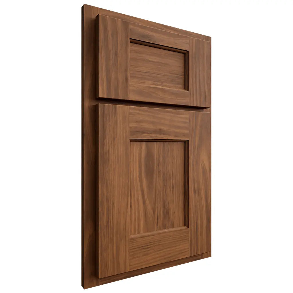 Shiloh Cabinetry Partial Overlay Heritage Cherry Plain Cut Carob Door