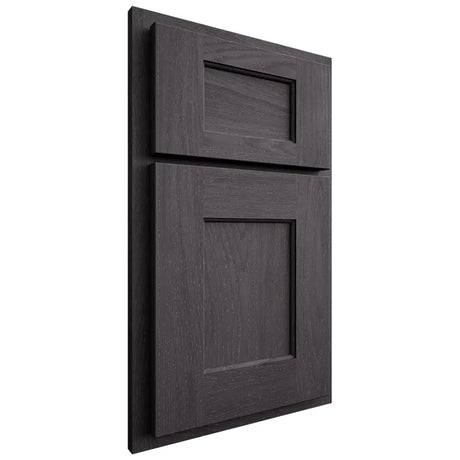 Shiloh Cabinetry Partial Overlay Heritage Red Oak Plain Cut Harbor Door