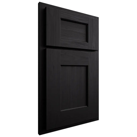 Shiloh Cabinetry Partial Overlay Heritage White Oak Plain Cut Ink Door