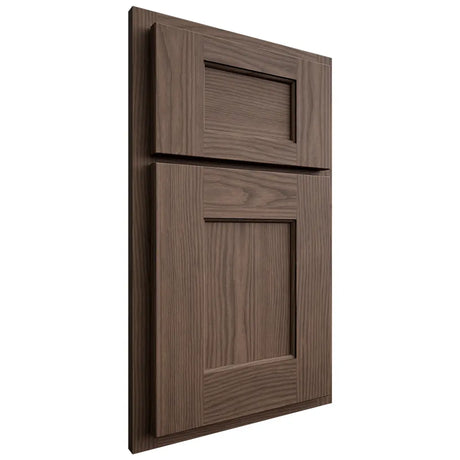 Shiloh Cabinetry Partial Overlay Heritage White Oak Plain Cut Mineral Door