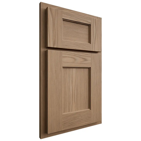 Shiloh Cabinetry Partial Overlay Heritage White Oak Plain Cut Natural Door