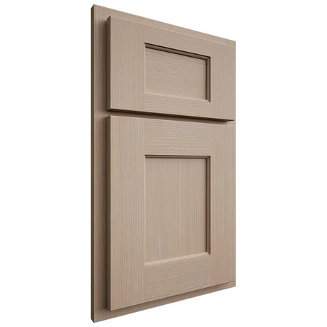 Shiloh Cabinetry Partial Overlay Heritage White Oak Rift Cut Straw Door