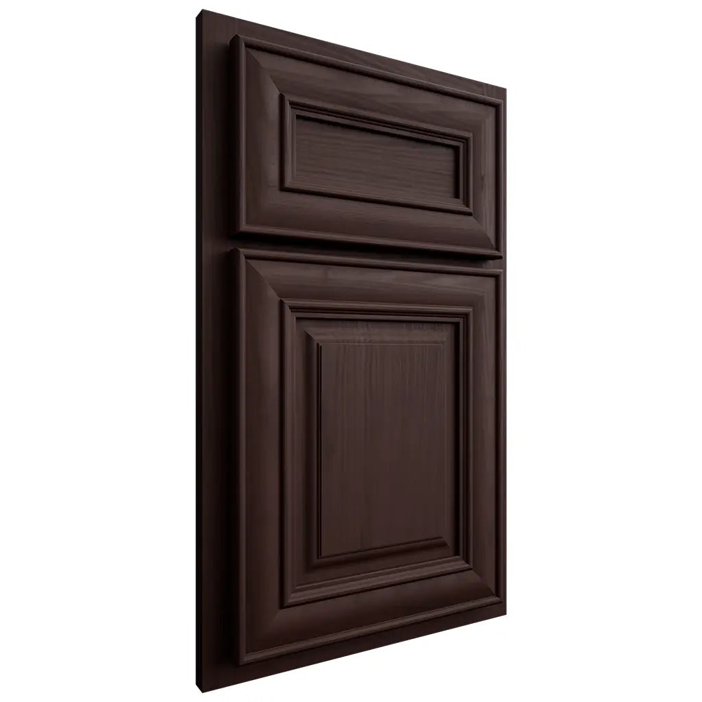 Shiloh Cabinetry Partial Overlay Kendall Alder Plain Cut Bistre Door