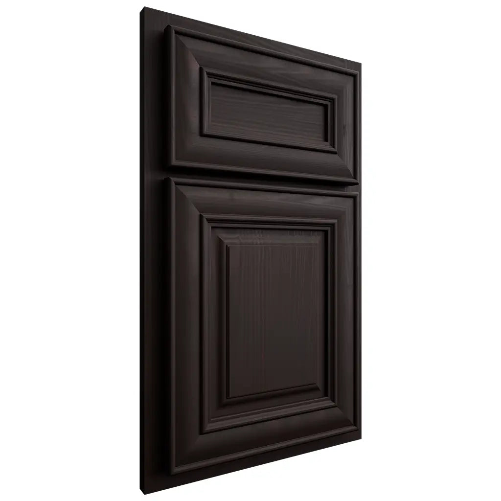 Shiloh Cabinetry Partial Overlay Kendall Alder Plain Cut Espresso Door