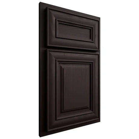 Shiloh Cabinetry Partial Overlay Kendall Alder Plain Cut Espresso Door