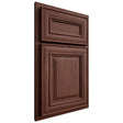 Shiloh Cabinetry Partial Overlay Kendall Cherry Plain Cut Bourbon Door