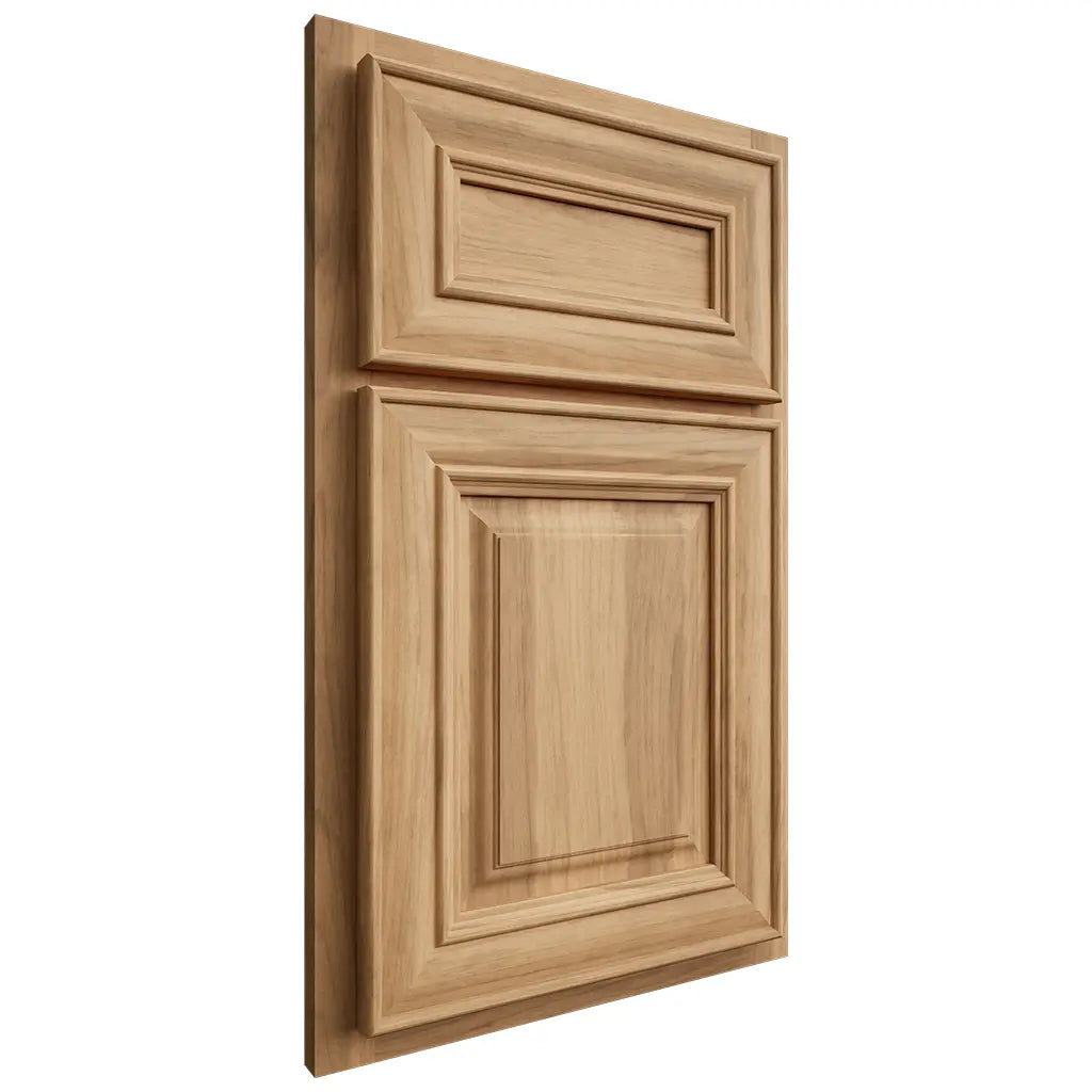 Shiloh Cabinetry Partial Overlay Kendall Hickory Plain Cut Natural Door