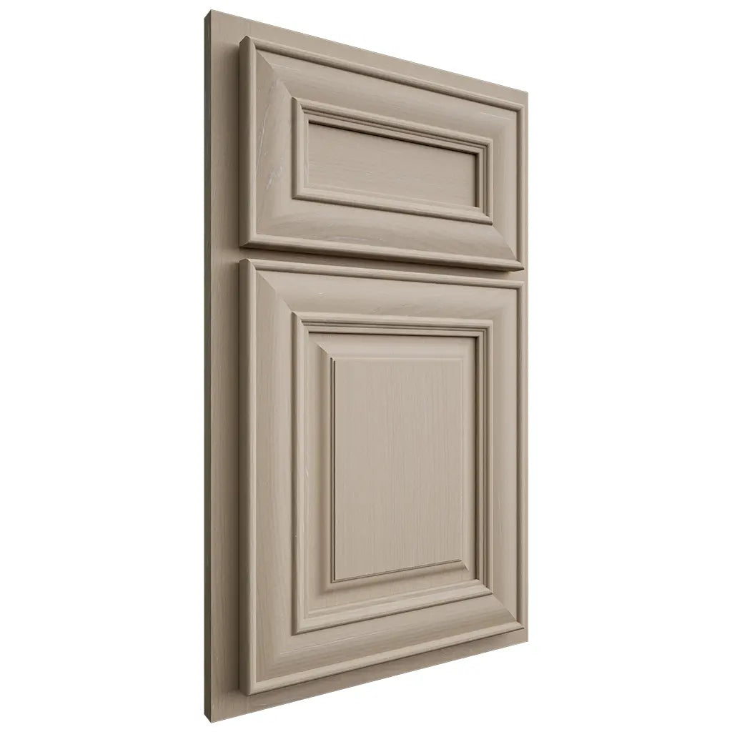 Shiloh Cabinetry Partial Overlay Kendall Maple Plain Cut Pebble Door