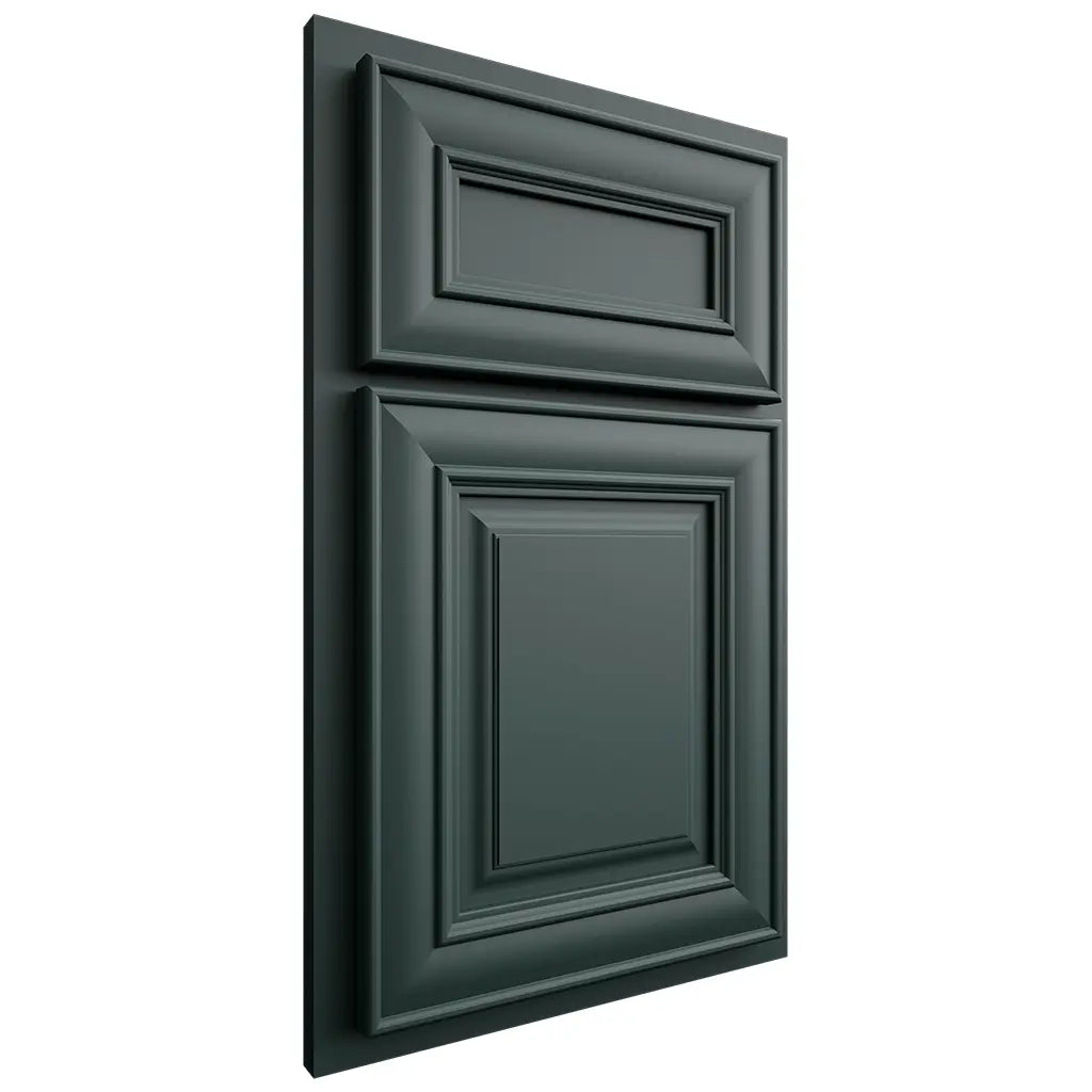 Shiloh Cabinetry Partial Overlay Kendall Paintable Billiard Green Door