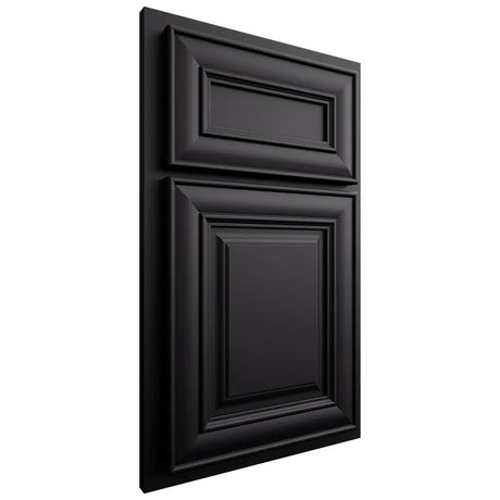 Shiloh Cabinetry Partial Overlay Kendall Paintable Black Door
