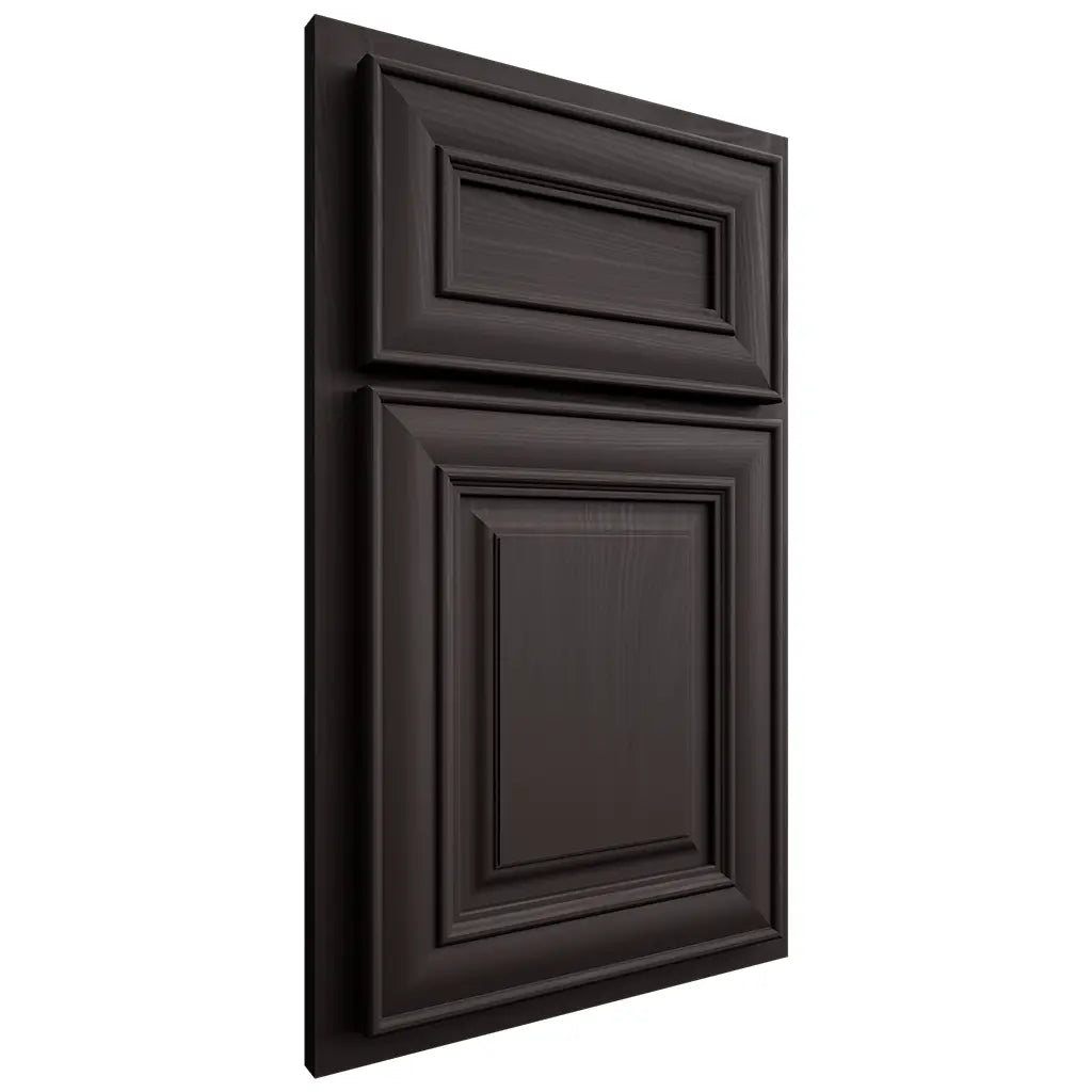 Shiloh Cabinetry Partial Overlay Kendall Poplar Plain Cut Carbon Door
