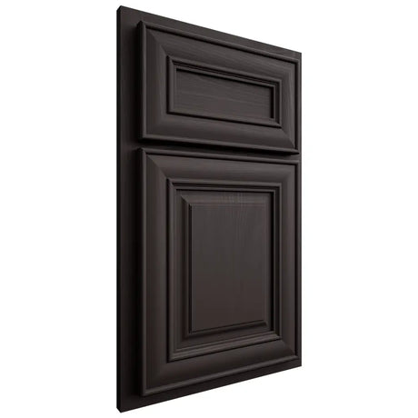 Shiloh Cabinetry Partial Overlay Kendall Poplar Plain Cut Carbon Door