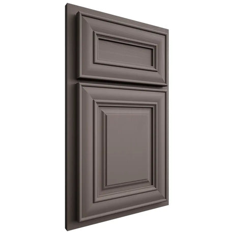 Shiloh Cabinetry Partial Overlay Kendall Poplar Plain Cut Heatherstone Door