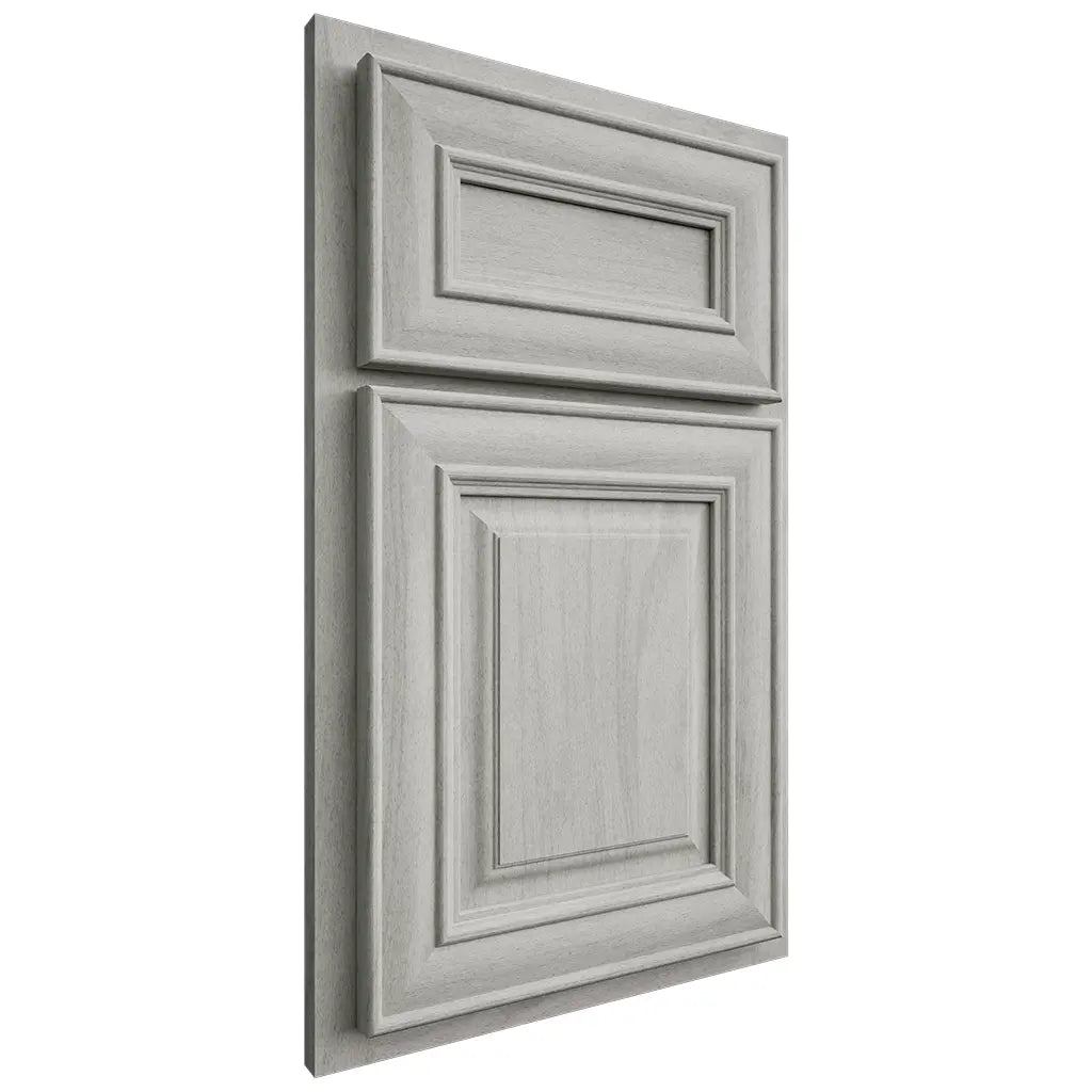 Shiloh Cabinetry Partial Overlay Kendall Poplar Plain Cut Stratus Door