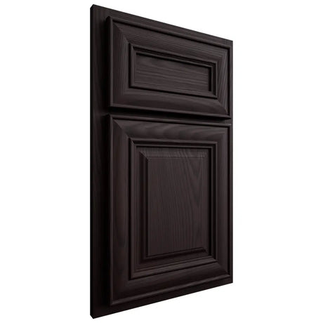 Shiloh Cabinetry Partial Overlay Kendall Red Oak Plain Cut Espresso Door