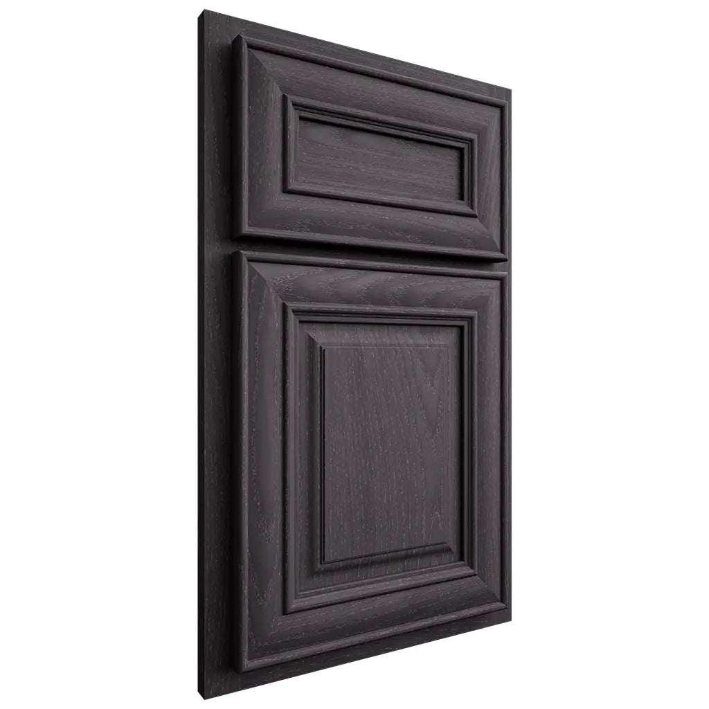 Shiloh Cabinetry Partial Overlay Kendall Red Oak Plain Cut Harbor Door