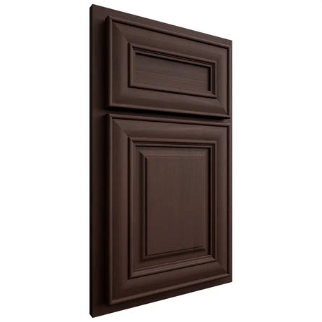 Shiloh Cabinetry Partial Overlay Kendall Walnut Plain Cut Bison Door