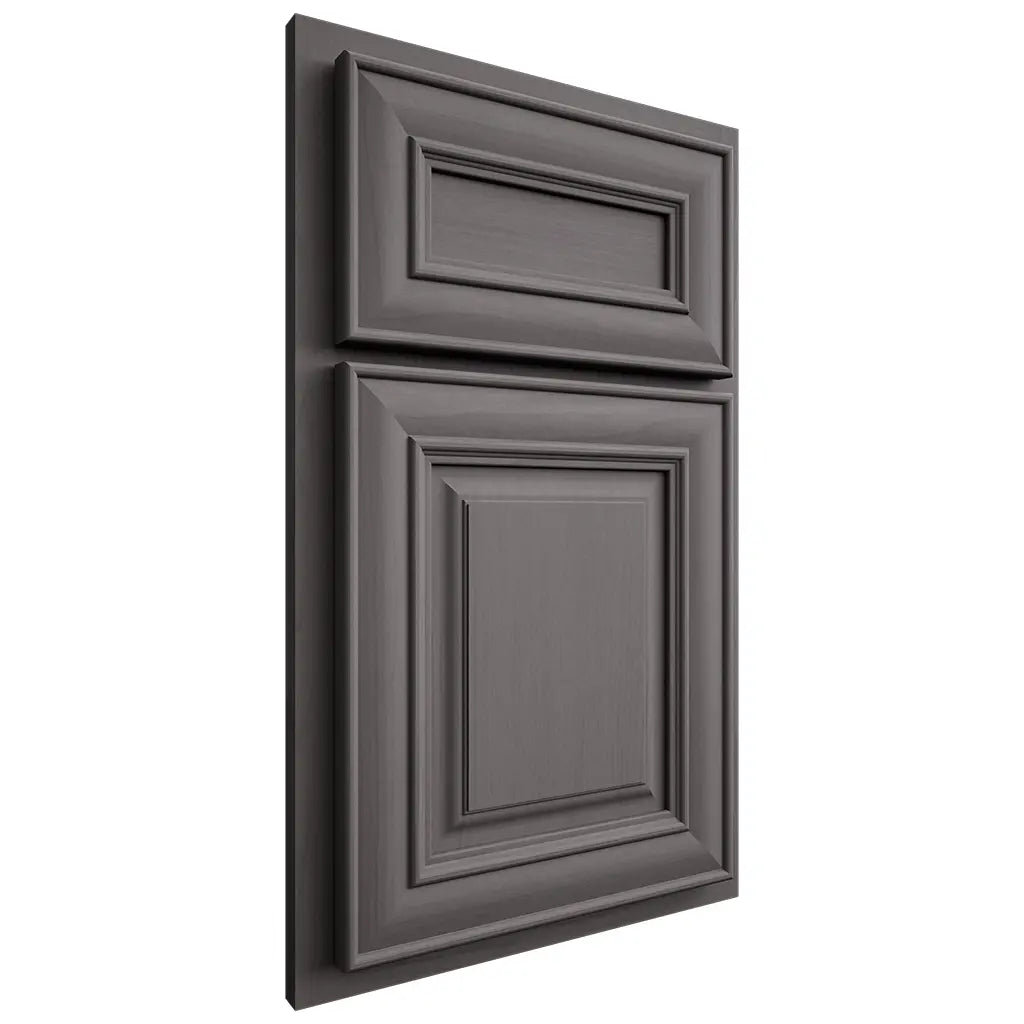 Shiloh Cabinetry Partial Overlay Kendall Walnut Plain Cut Cadet Door