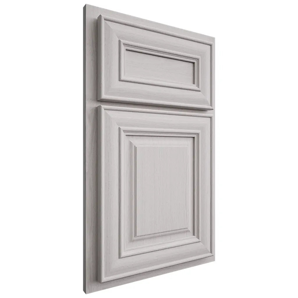 Shiloh Cabinetry Partial Overlay Kendall White Oak Plain Cut Cotton Door