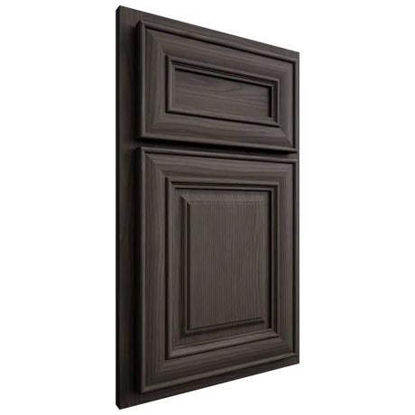 Shiloh Cabinetry Partial Overlay Kendall White Oak Plain Cut Creekside Door