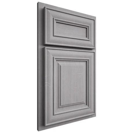 Shiloh Cabinetry Partial Overlay Kendall White Oak Quarter Sawn Stratus Door