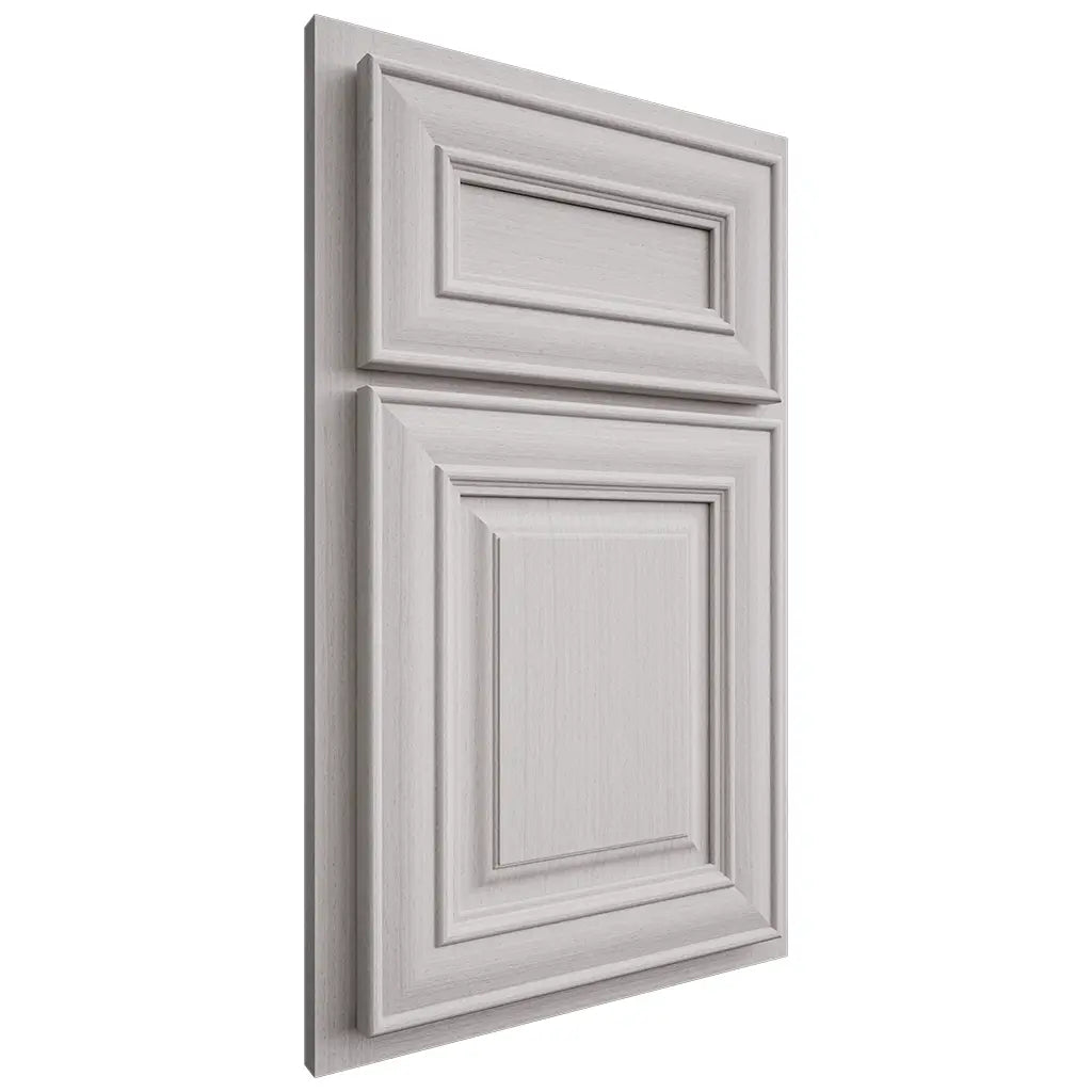 Shiloh Cabinetry Partial Overlay Kendall White Oak Rift Cut Cotton Door
